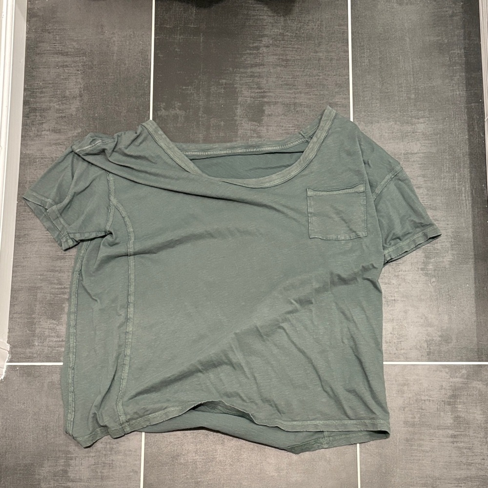 Aerie Slate Gray Short Sleeve Tee